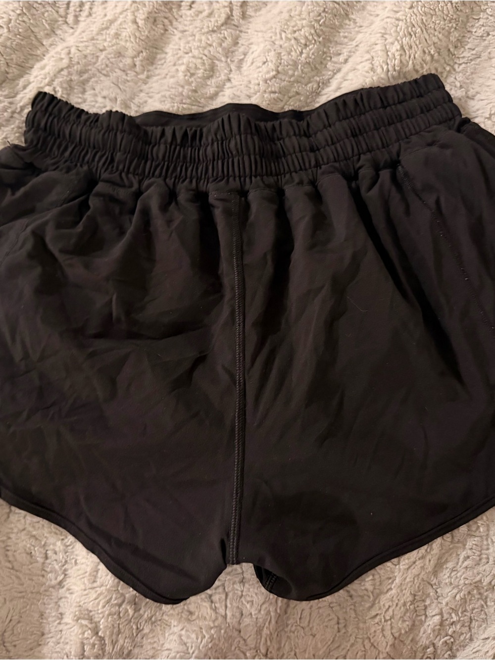 lululemon athletica Black Women's Athletic Shorts with Elastic Waist